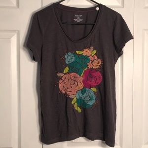 Embroidered tee Petite large